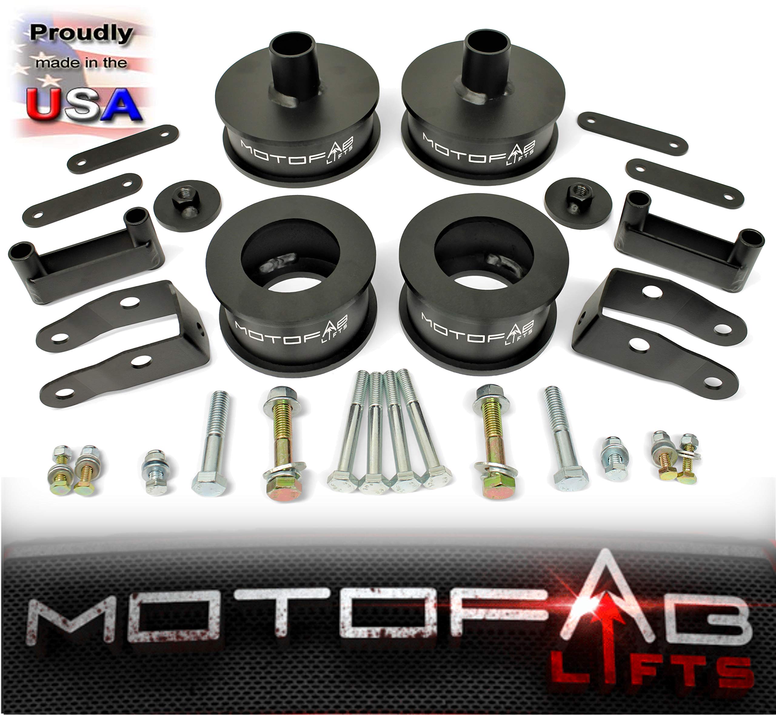 Motofab Lifts 3 Inch Front 3 Inch Rear Full Lift Kit With Shock Extenders Compatible With Jeep Wrangler Jk